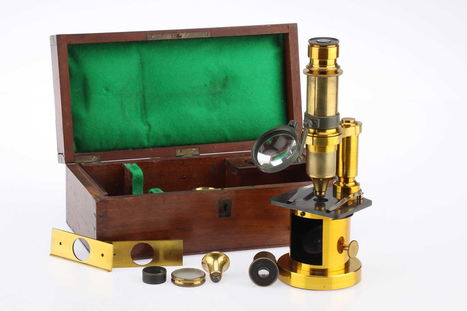 Lot 701 - French Compound Microscope