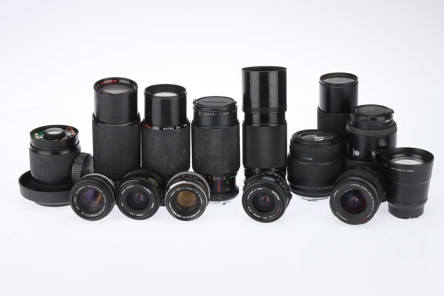 Lot 333 A Mixed Selection of SLR Lenses