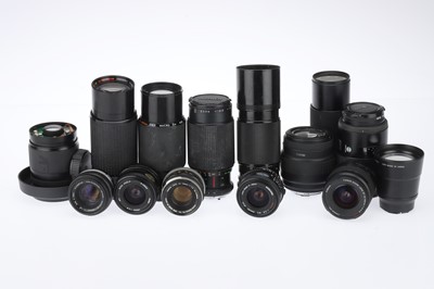 Lot 333 - A Mixed Selection of SLR Lenses