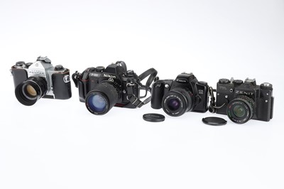 Lot 138 - A Group of Various 35mm SLR Cameras