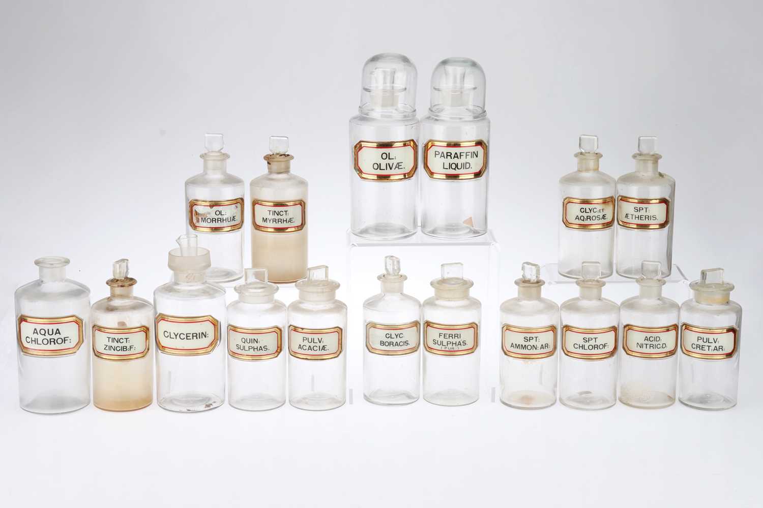 Lot 784 - Large Collection of Clear Chemist Bottles