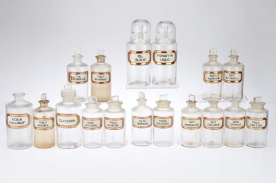 Lot 784 - Large Collection of Clear Chemist Bottles