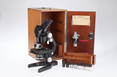 Lot 714 - A Large Classic Watson Bactil Binocular Microscope