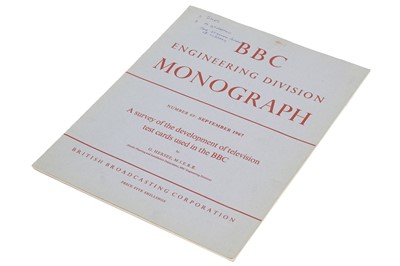 Lot 82 - A BBC Engineering Division Test Card Monograph