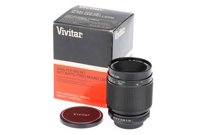 Lot 344 - A Vivitar f/2.8 90mm Auto Telephoto Macro Camera Lens