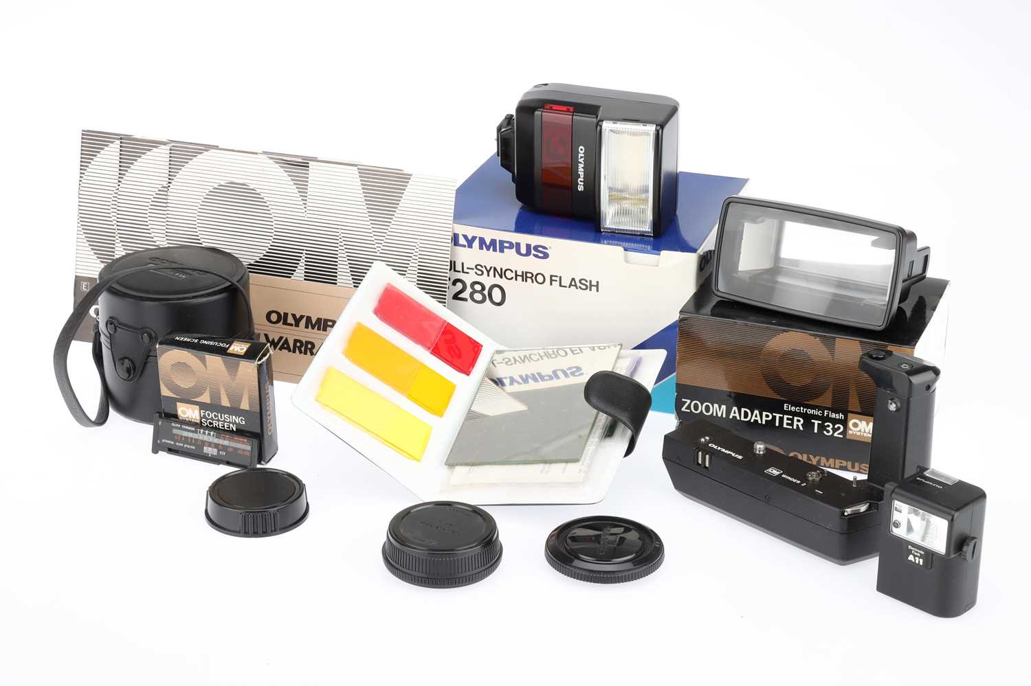 Lot 177 - A Mixed Selection of Olympus Camera Accessories