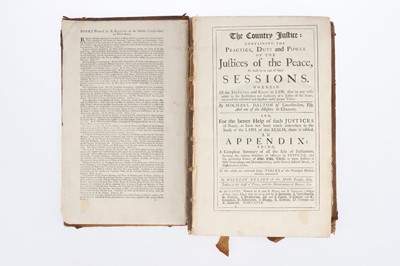 Lot 833 - Book - Dalton's County Justice, 1727