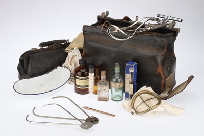 Lot 780 - Midwifery Instruments in 2 Gladstone Bags