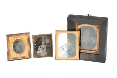 Lot 677 - A Set of Four Early Ambrotype / Daguerreotype Photos