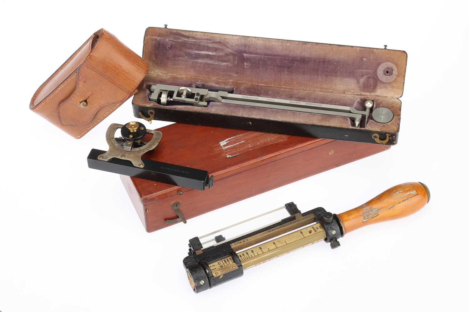 Lot 745 - A Selection of Measuring & Surveying Instruments