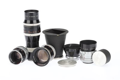 Lot 513 - Four Cine C Mount Camera Lenses