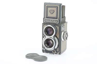 Lot 216 - A Rollei Grey Baby Rolleiflex 4 x 4 TLR Camera