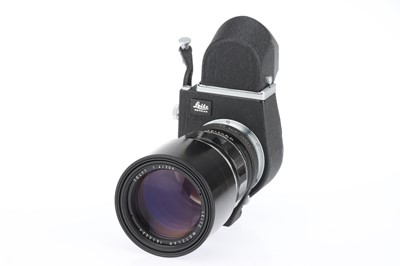 Lot 3 - A Leitz Wetzlar Telyt f/4 200mm Lens with Visoflex III Viewfinder