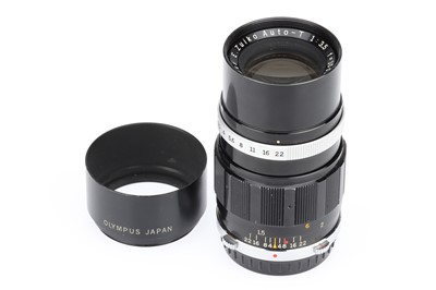 Lot 478 - An Olympus E.Zuiko Auto-T f/3.5 100mm Lens