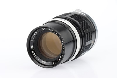 Lot 478 - An Olympus E.Zuiko Auto-T f/3.5 100mm Lens