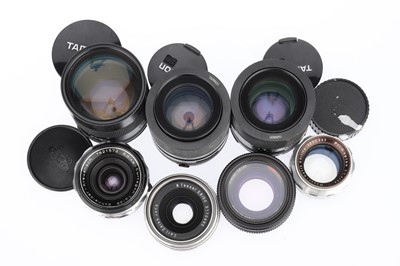 Lot 484 - A Mixed Selection of SLR Lenses