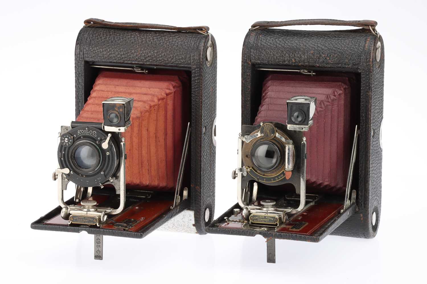 Lot 318 - Two Eastman Kodak No. 4 Folding Pocket Cameras