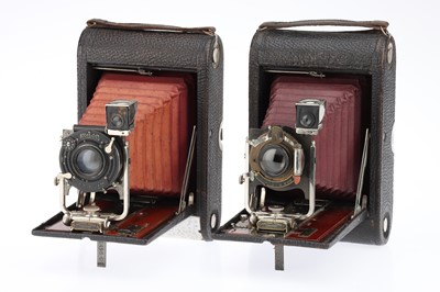 Lot 318 - Two Eastman Kodak No. 4 Folding Pocket Cameras