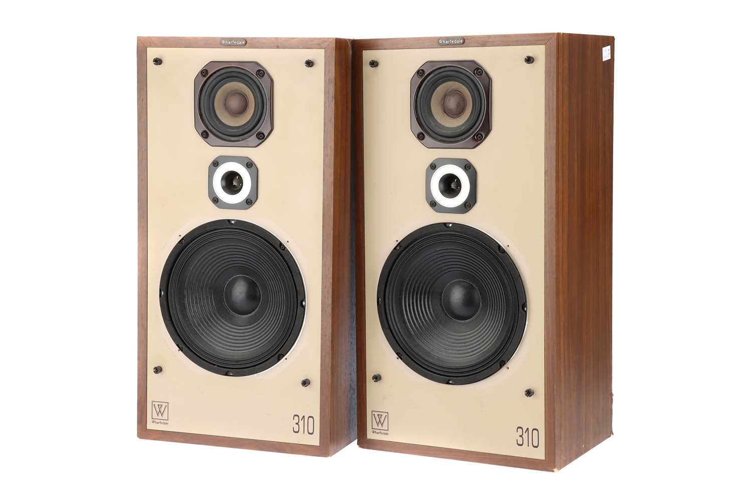 Lot 888 - Pair of Large Wharfdale 310 Speakers