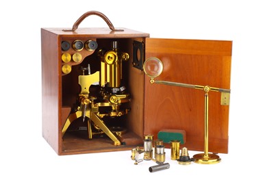 Lot 302 - A Very Fine W. Watson & Sons Van Heurck Monocular  Exhibition Microscope