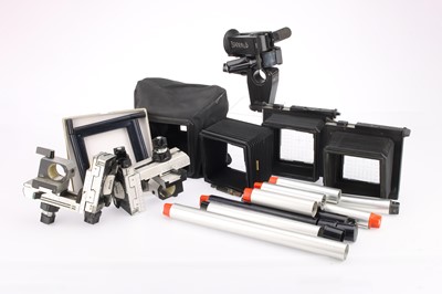 Lot 339 - A Selection of Sinar Monorail 5x4in. Camera Components