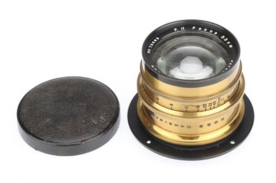 Lot 561 - A Ross London Combinable f/11 53cm Brass Camera Lens