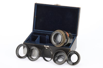 Lot 557 - A Carl Zeiss Jena Protarlinse VII Combinable Camera Lens Set