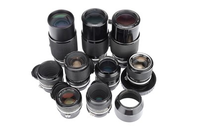 Lot 90 - A Good Collection of Nikon F Mount Lenses