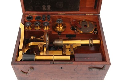 Lot 12 - A Large 19th Century German Compound Microscope Outfit