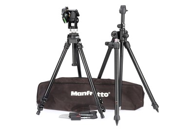 Lot 598 - A Manfrotto 055 CB Set of Tripod Legs