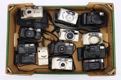 Lot 99 - A Selection of Various Compact Film Cameras