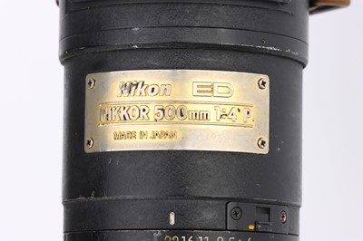 Lot 356 - A Nikon Nikkor f/4 P 500mm ED Lens
