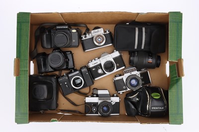 Lot 103 - A Selection of Various 35mm SLR Cameras