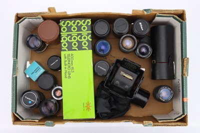 Lot 472 - A Selection of Various SLR Lenses