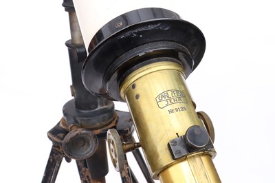 Lot 340 - A Large 4in Carl Zeiss Jena Telescope