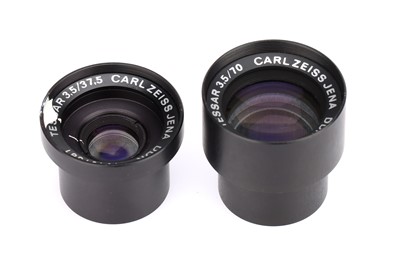 Lot 243 - A Pair of Carl Zeiss Jena Tessar Lens Blocks