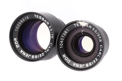 Lot 352 - A Pair of Carl Zeiss Jena Tessar Lens Blocks
