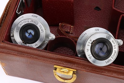 Lot 64 - A Good Leica IIIf 35mm Rangefinder Camera Outfit