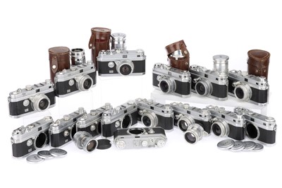Lot 117 - A Large Selection of Foca 35mm Rangefinder Cameras & Lenses