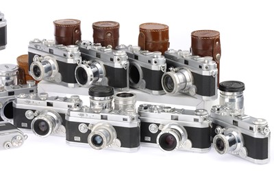 Lot 120 - A Selection of Foca Screw Mount Cameras & Lenses