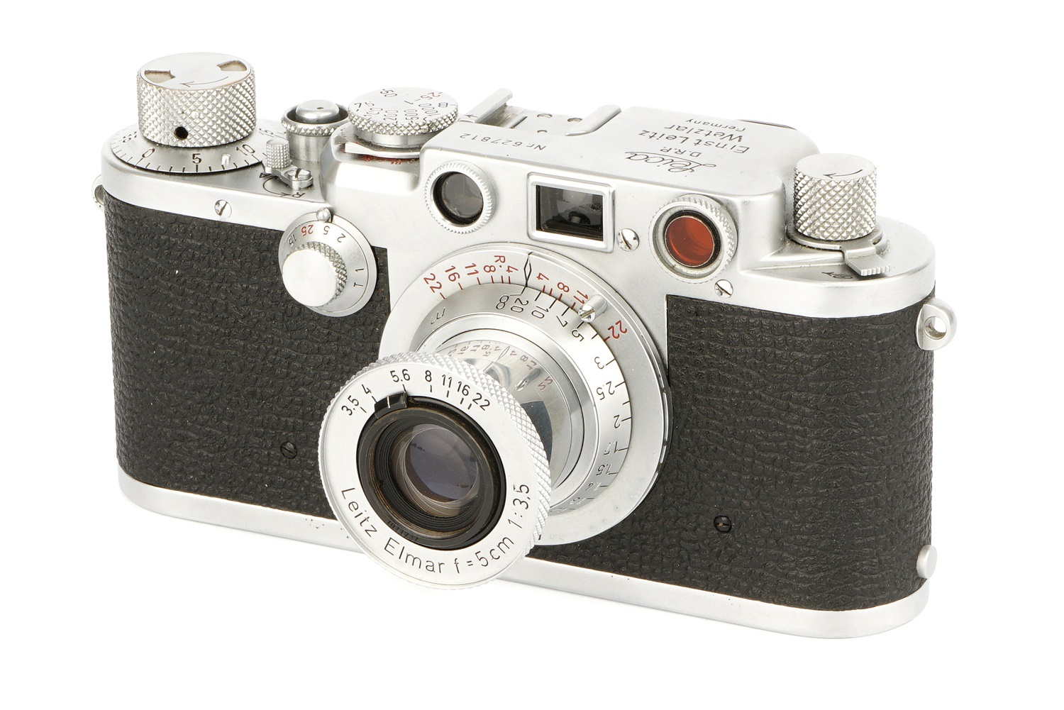 ☆美品☆ Leica Ⅲf レッドダイヤル ♪シャッター動作、二重像OK