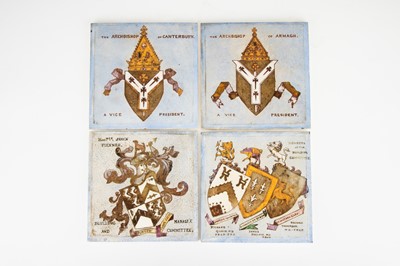 Lot 65 - Collection of 14 Original Tiles From Brompton Hospital Library