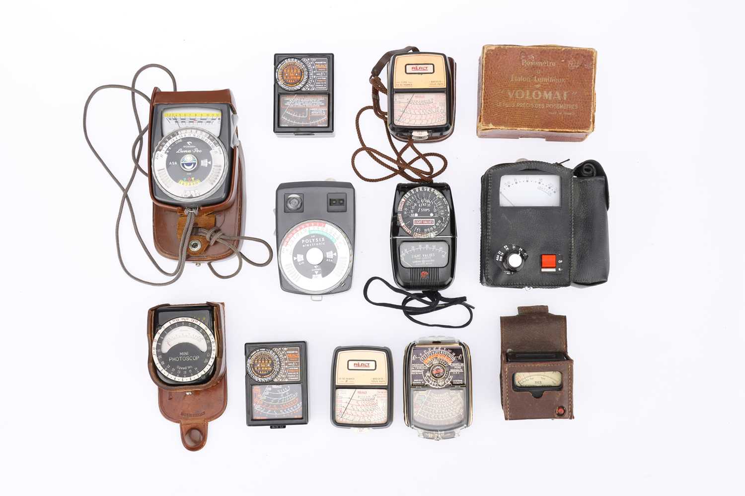 Lot 653 - A Mixed Selection of Light Meters,