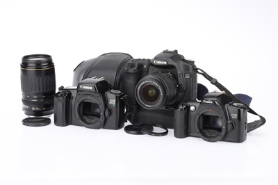 Lot 180 - A Selection of Canon EOS Cameras