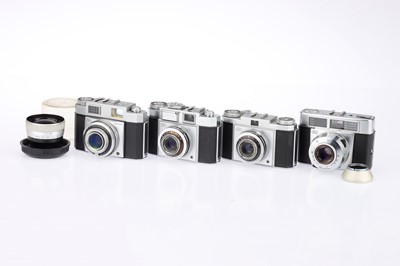 Lot 137 - Four Zeiss Ikon 35mm Viewfinder Cameras