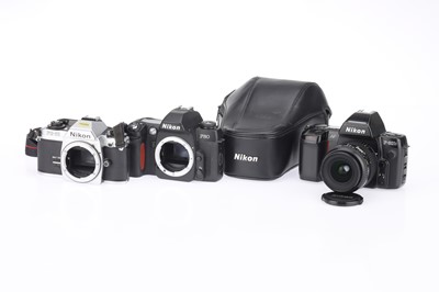 Lot 61 - A Selection of Nikon 35mm SLR Cameras