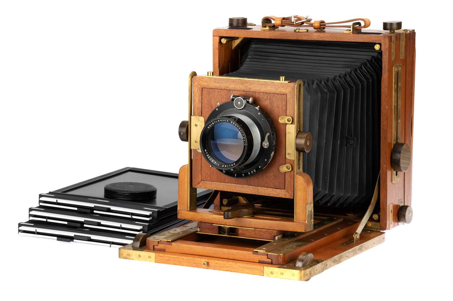 Lot 167 - A John Nesbitt GS 10x8 Large Format Wooden Camera