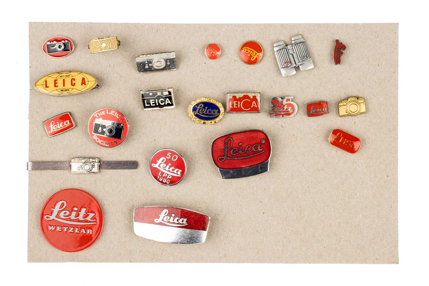 Lot 83 - A Small Selectin of Leica Pin Badges