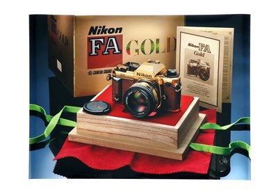 Lot 98 - A Nikon FA Gold 'Grand Prix '84' SLR Camera
