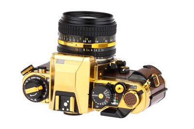 Lot 98 - A Nikon FA Gold 'Grand Prix '84' SLR Camera